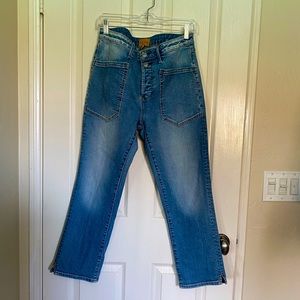 Driftwood crop button up size 29 jeans